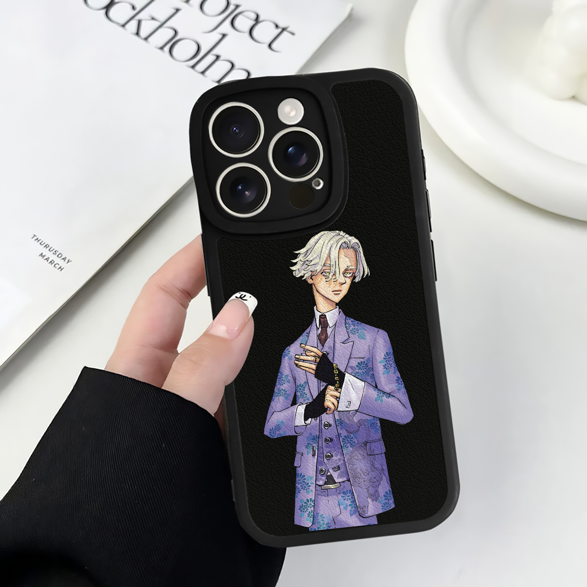 （画像用） 東京リベンジャーズ Tokyo Revengers 【iPhone 16シリーズ対応】シリコンスマホケース（レザー調） 材質：シリコン